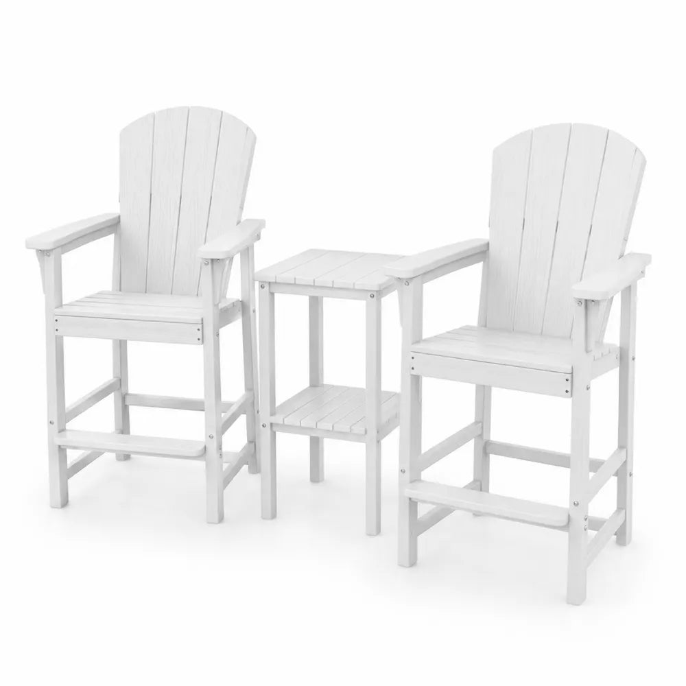 Ensemble de chaises et table ext¨¦rieures en bois composite
