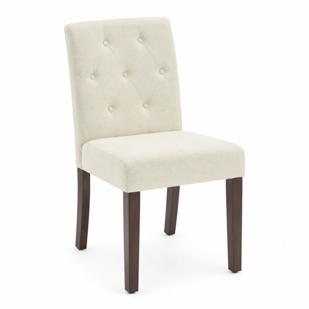 Chaise en bois et tissu polyester