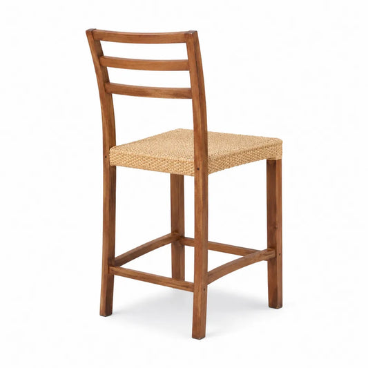Chaise haute en bois d'acacia et paille tress¨¦e 65