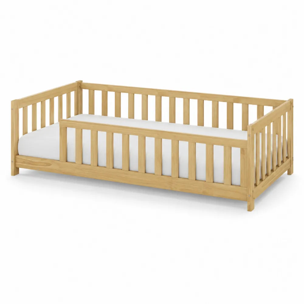 Lit enfant en bois de pin avec barri¨¨res de