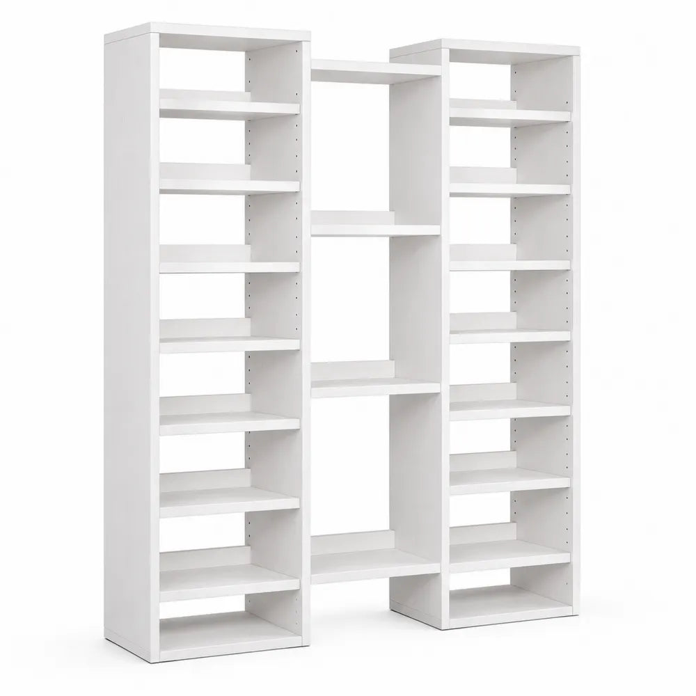 ¨¦tag¨¨re modulaire en bois blanc 180x30x190
